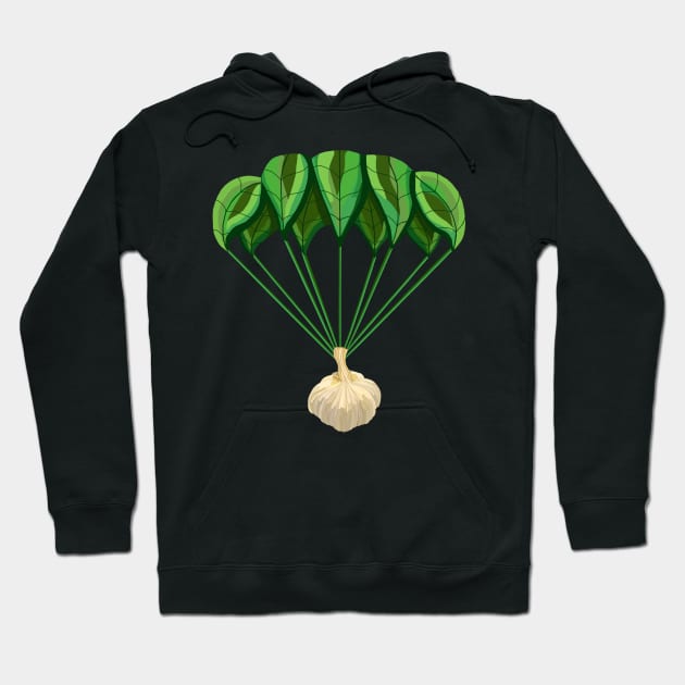 Italian Garlic Basil Parachute Hoodie by Art by Deborah Camp